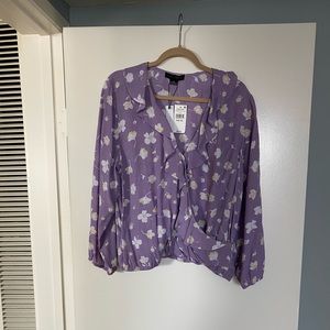 Sanctuary faux wrap blouse NWT XXL